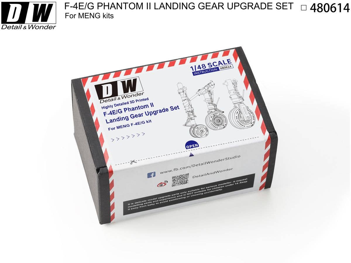 Detail & Wonder Studio 1/48 F-4E/G Landing Gear for MENG Kit | 4580702166304