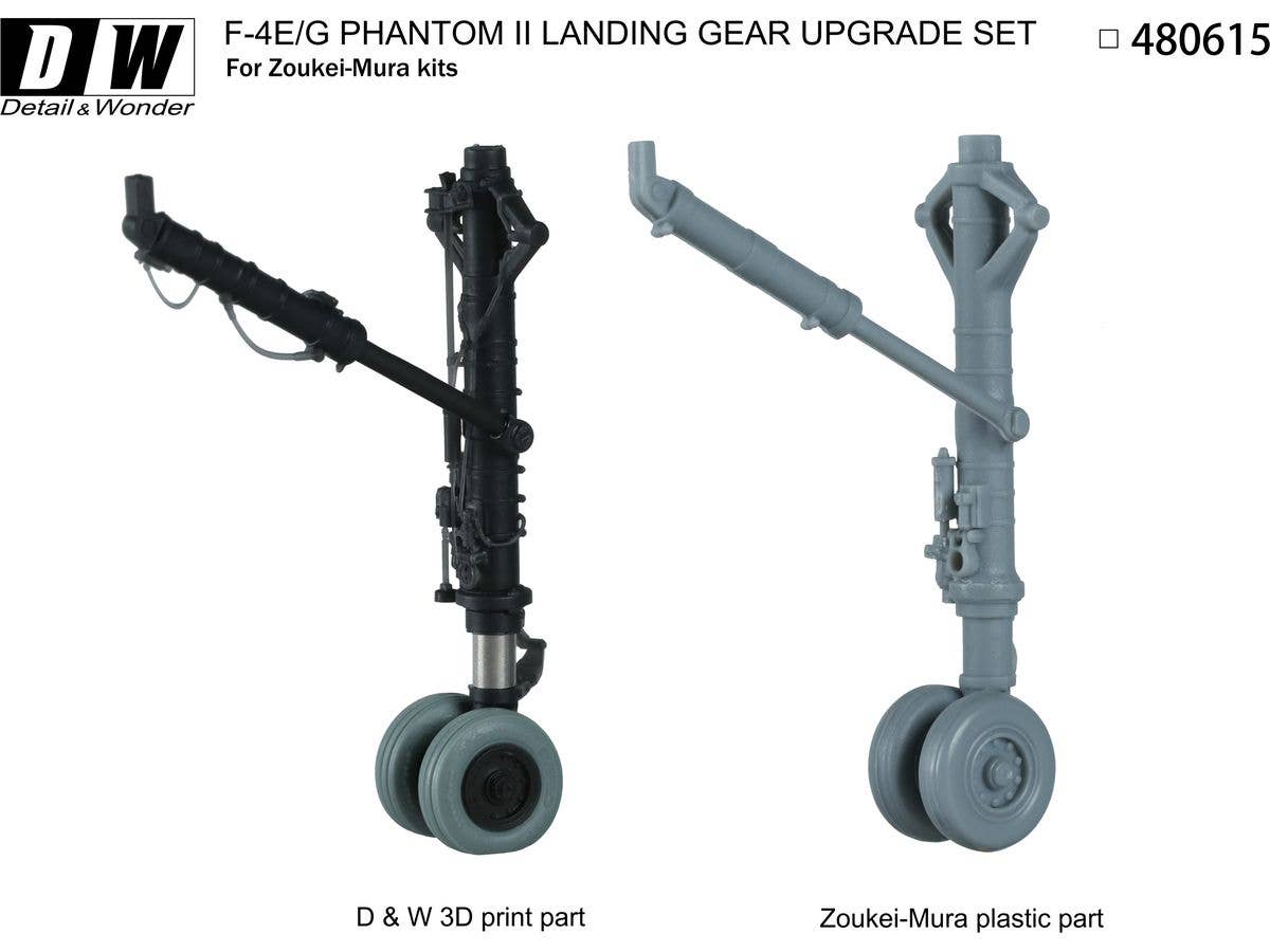 Detail & Wonder Studio 1/48 F-4E/G Landing Gear for ZM Kit | 4580702169787