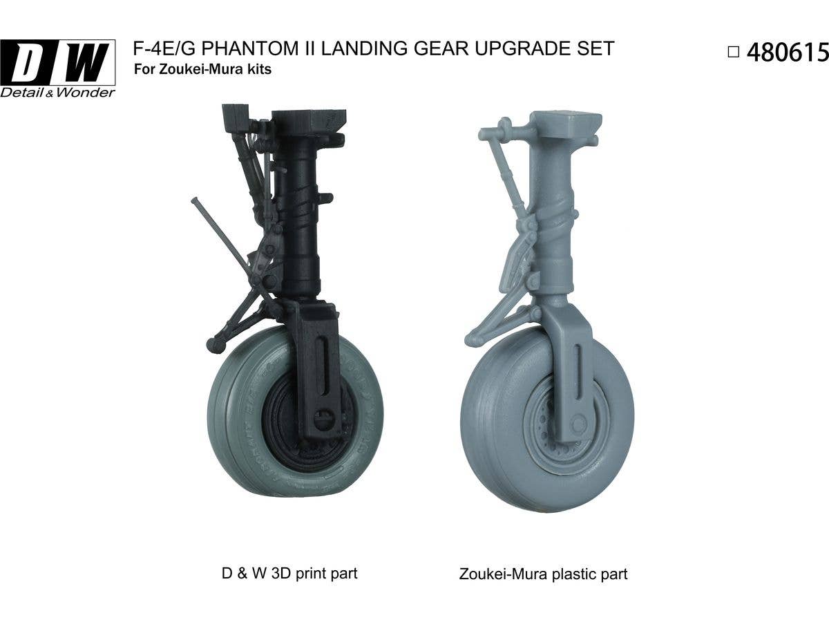 Detail & Wonder Studio 1/48 F-4E/G Landing Gear for ZM Kit | 4580702169787