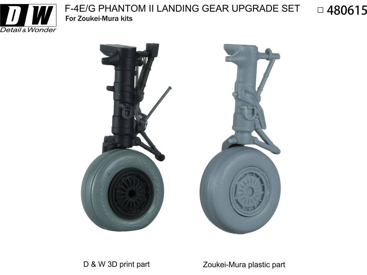 Detail & Wonder Studio 1/48 F-4E/G Landing Gear for ZM Kit | 4580702169787