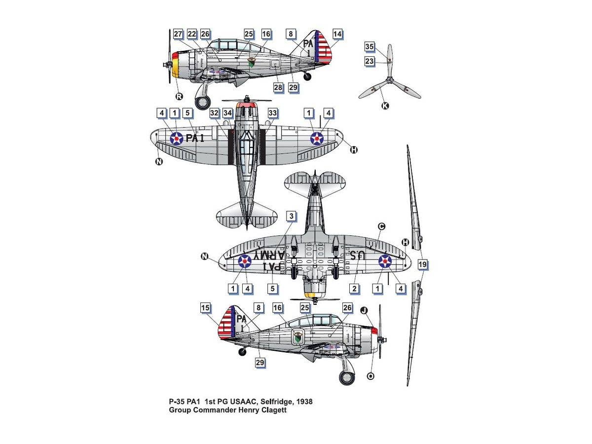 Dora Wings 1/48 Seversky P-35 | 4820237050571