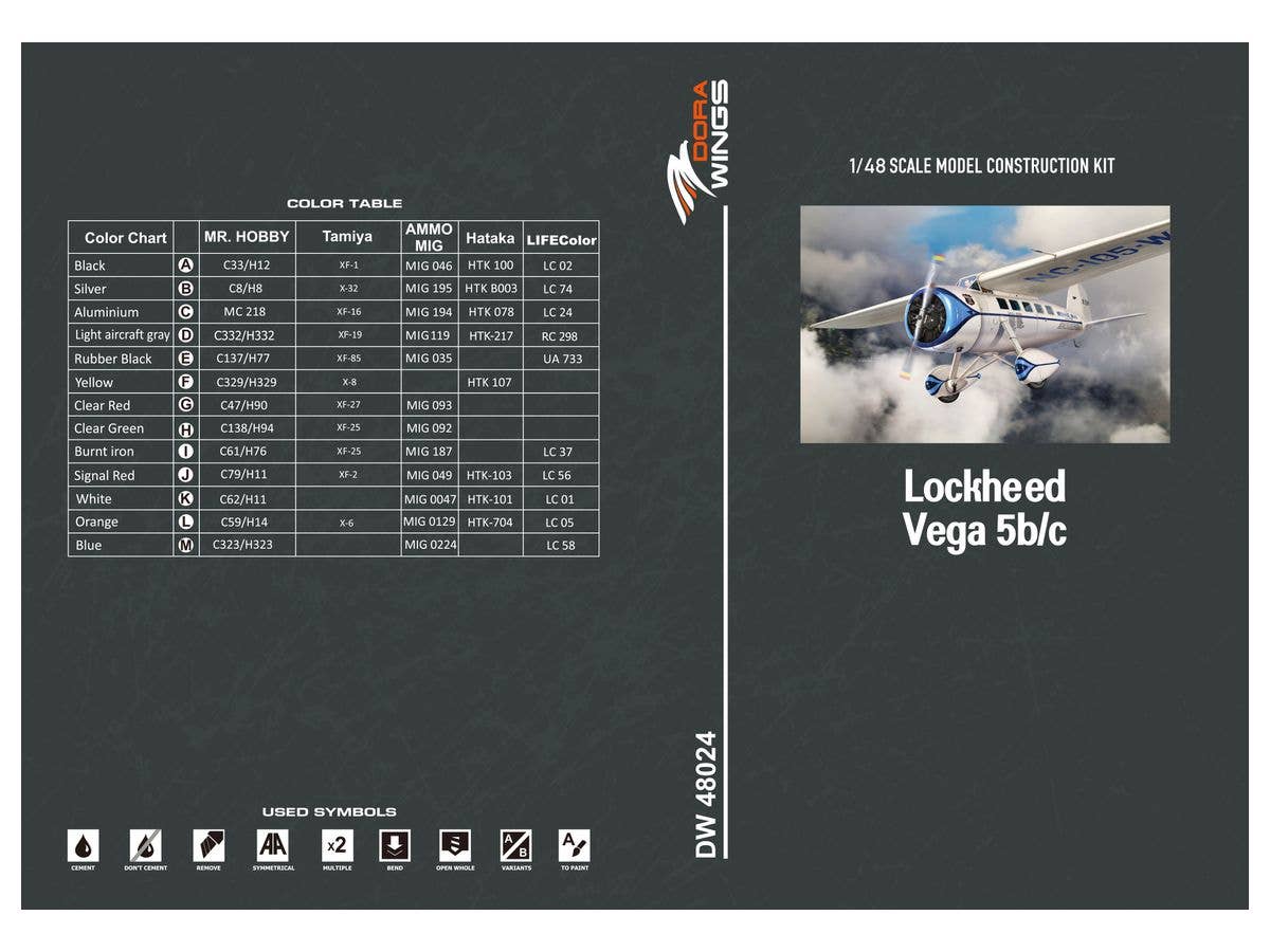 Dora Wings 1/48 Scale Lockheed Vega 5C | 4820237050380