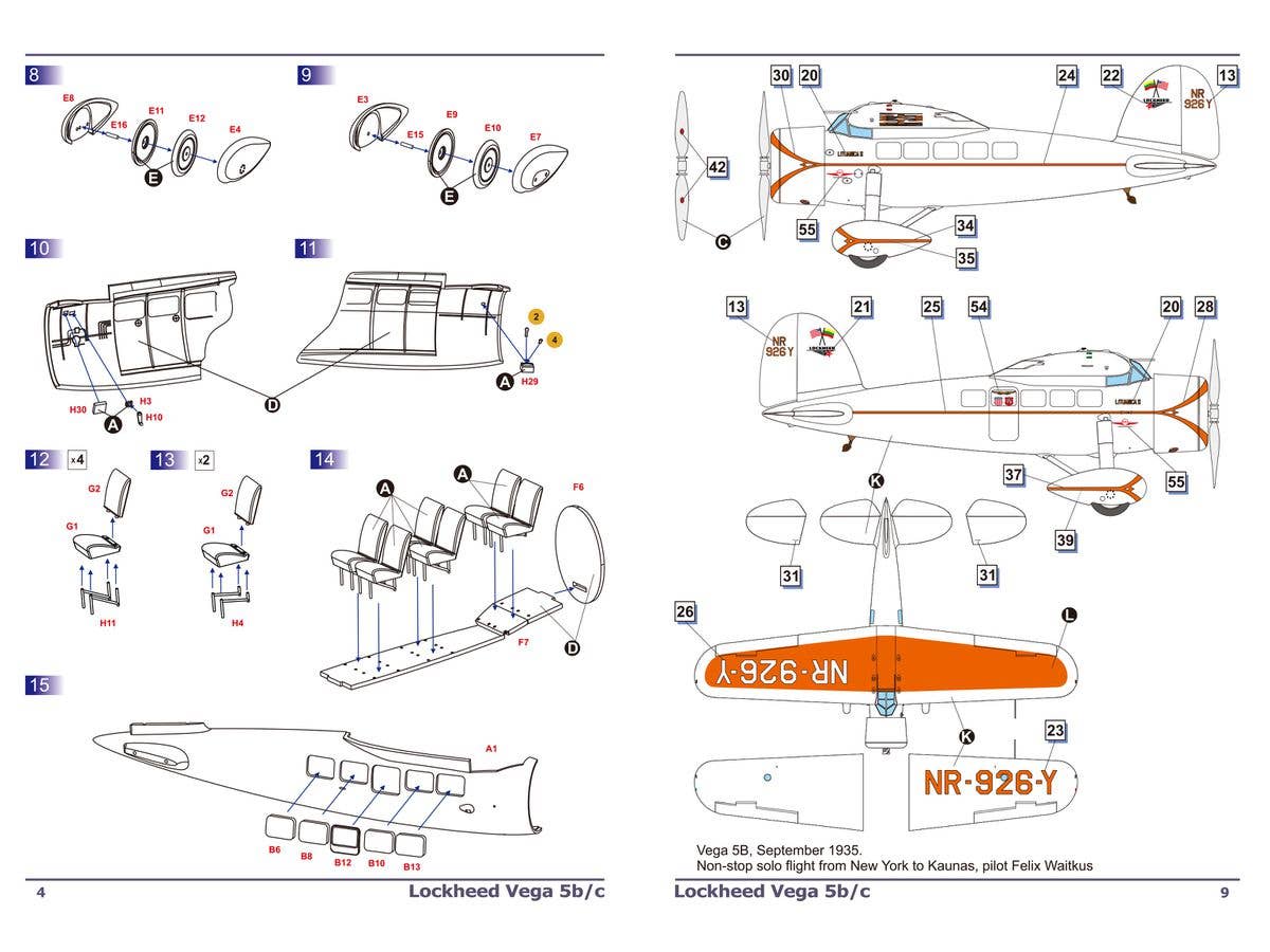 Dora Wings 1/48 Scale Lockheed Vega 5C | 4820237050380