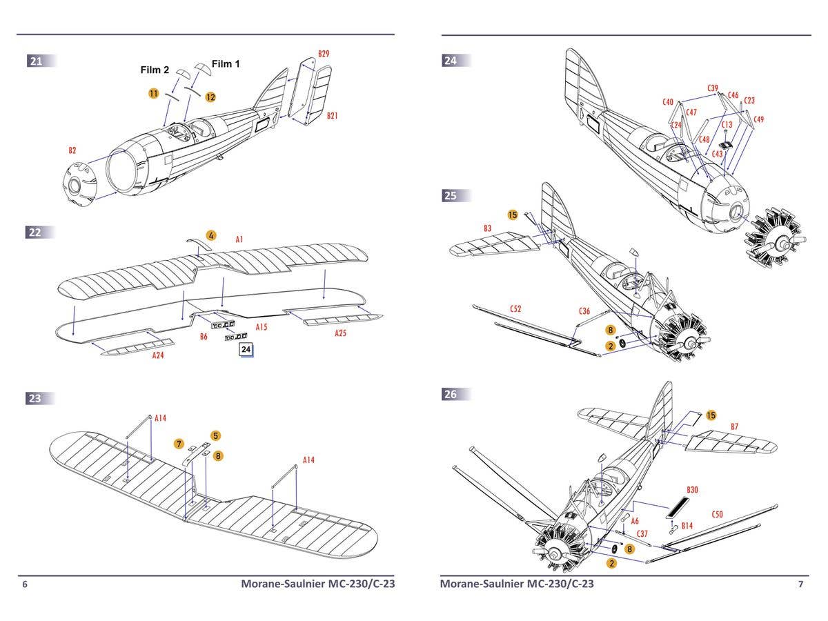 Dora Wings 1/48 Morane-Saulnier MS.230/C-23 | 4820237050410