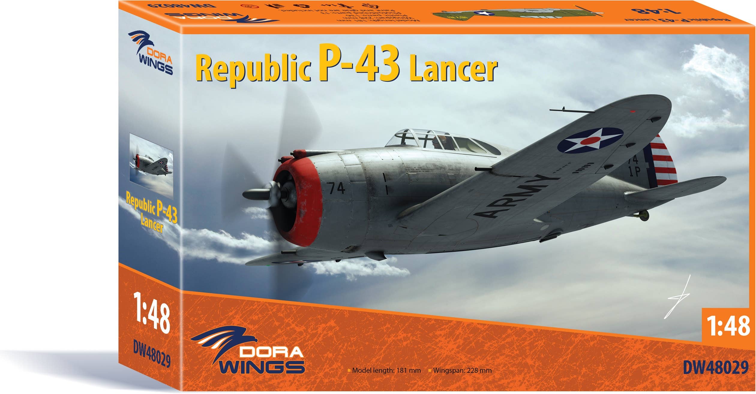 Dora Wings 1/48 Republic P-43 Lancer/PinaGraK n-43 JIancep | 4820237050434