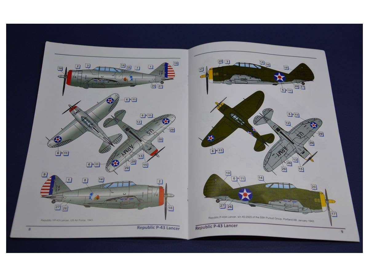 Dora Wings 1/48 Republic P-43 Lancer/PinaGraK n-43 JIancep | 4820237050434