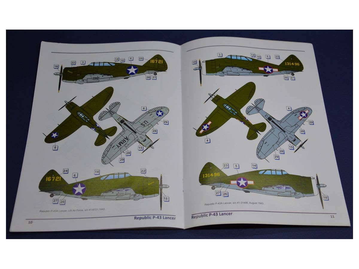 Dora Wings 1/48 Republic P-43 Lancer/PinaGraK n-43 JIancep | 4820237050434