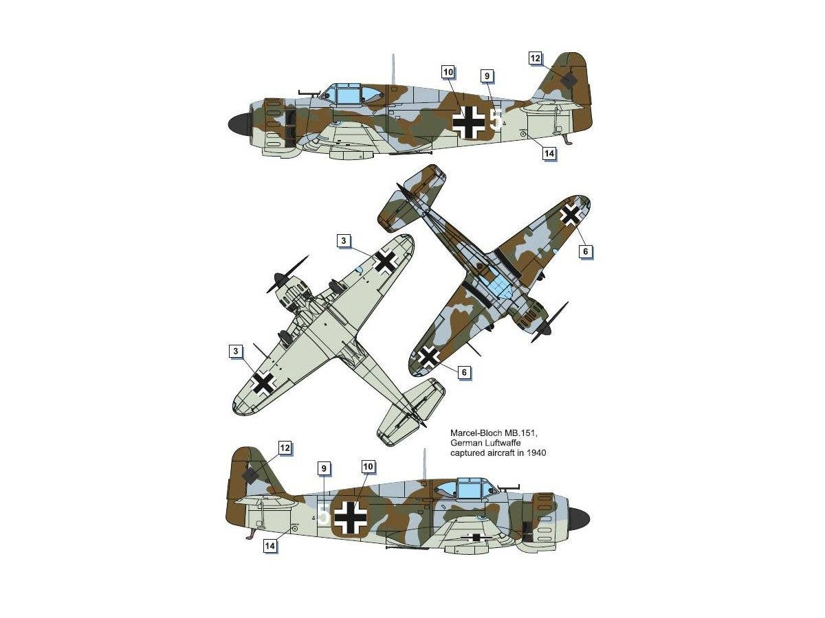 Dora Wings 1/48 Marcel Bloch MB.151 foreign service | 4820237050632