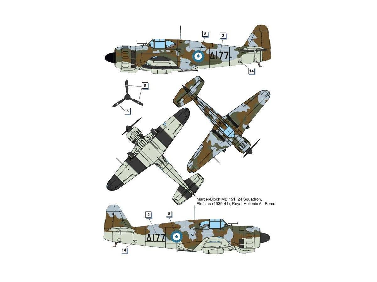 Dora Wings 1/48 Marcel Bloch MB.151 foreign service | 4820237050632