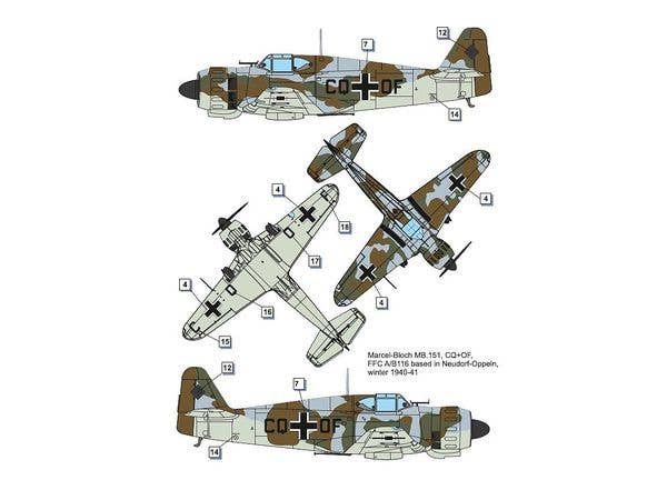Dora Wings 1/48 Marcel Bloch MB.151 foreign service | 4820237050632