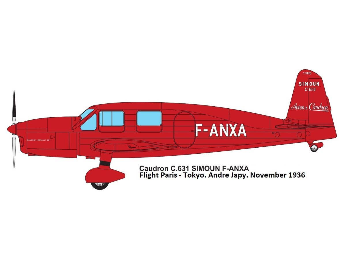 Dora Wings 1/48 Caudron C.631/633 Simoun | 4820237050649