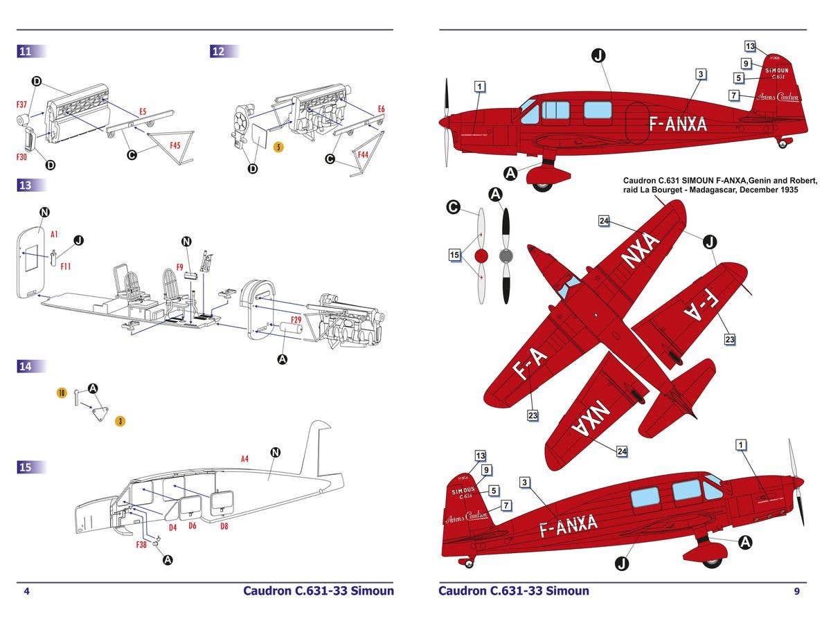 Dora Wings 1/48 Caudron C.631/633 Simoun | 4820237050649