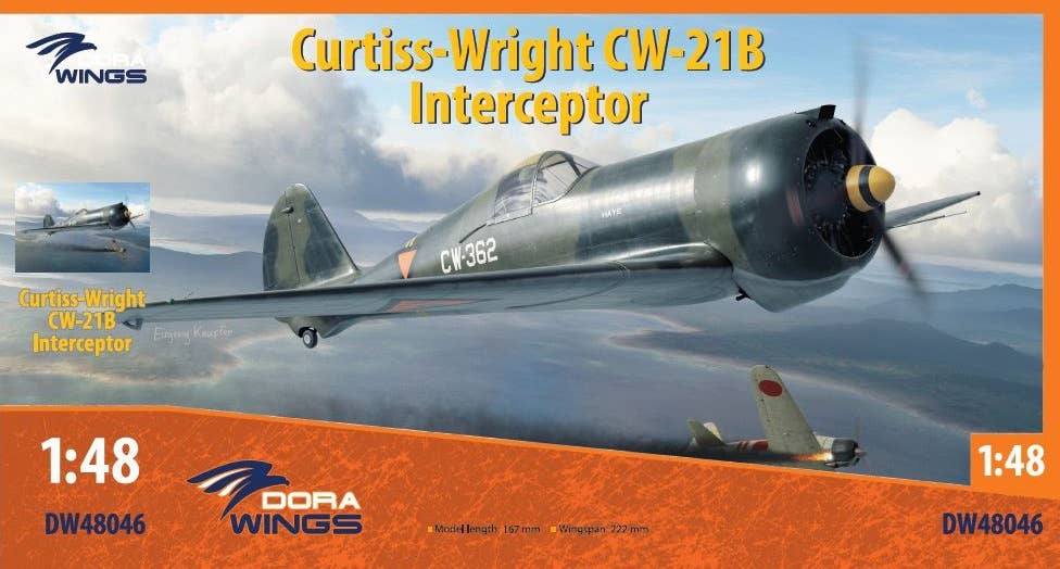 Dora Wings 1/48 Curtiss-Wright CW-21B Interceptor | 4820237050793
