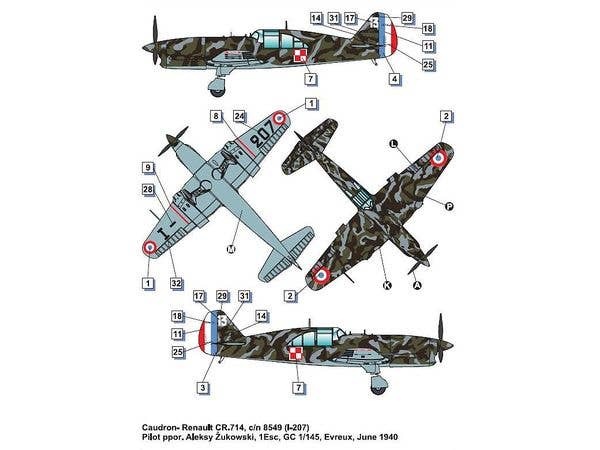 Dora Wings 1/48 Caudron -Renault CR.714C.1 (early) | 4820237050809