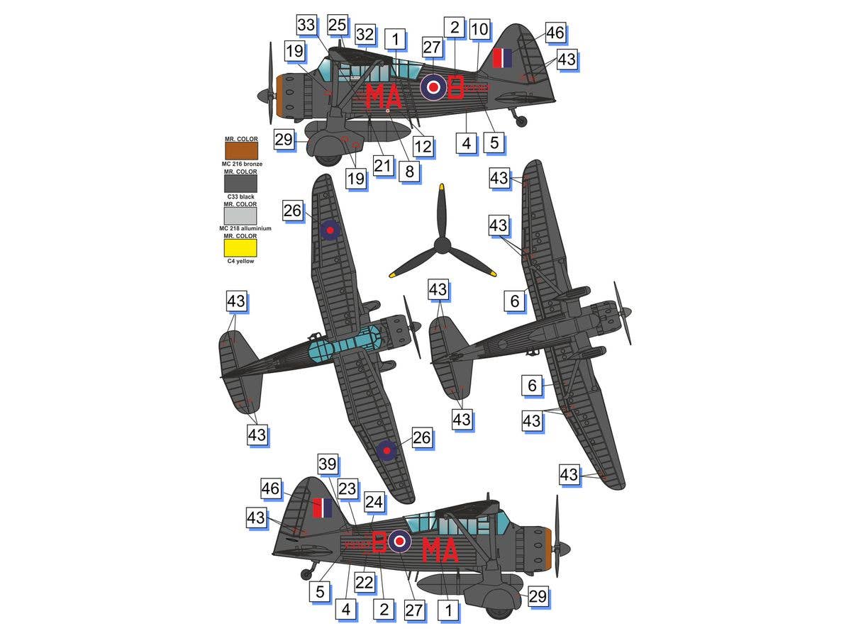 Dora Wings 1/72 Westland Lysander Mk.III (SD) | 4820237050199