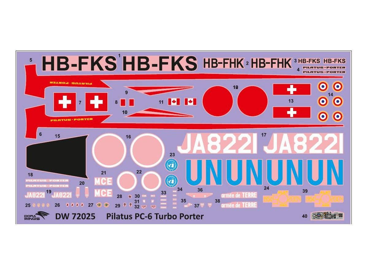 Dora Wings 1/72 Pilatus PC-6 Turbo Porter | 4820237050656