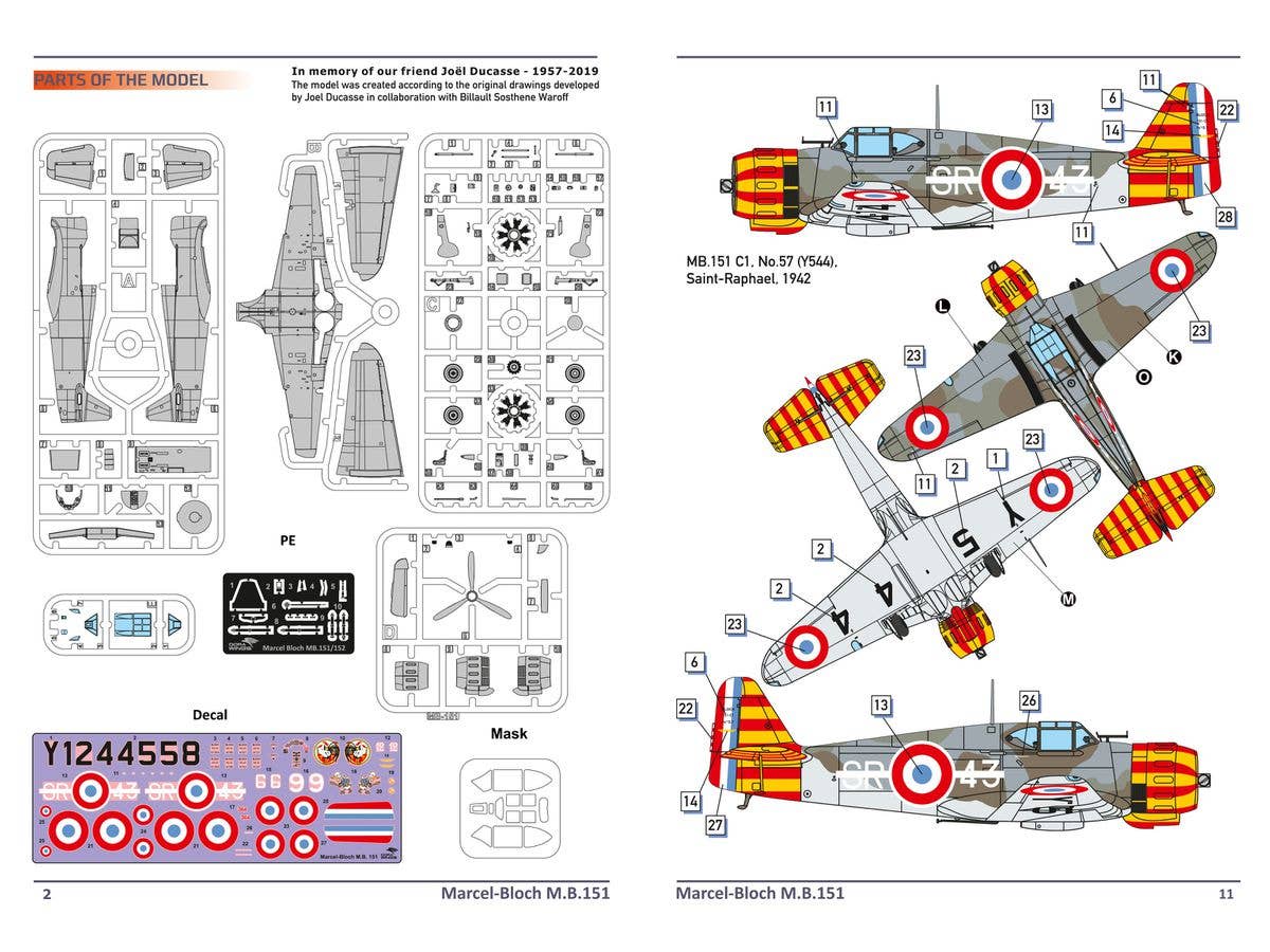 Dora Wings 1/72 Bloch MB.l 51C. 1 | 4820237050687