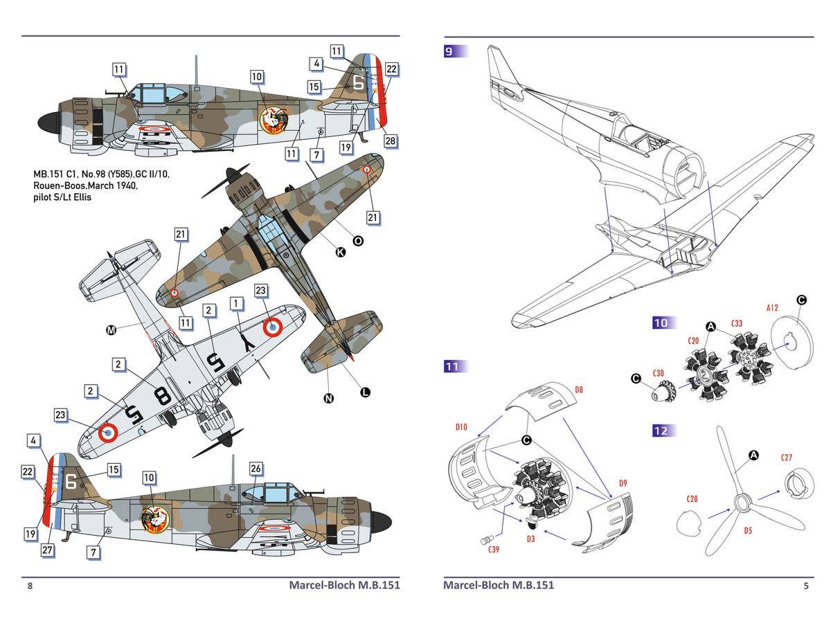 Dora Wings 1/72 Bloch MB.l 51C. 1 | 4820237050687