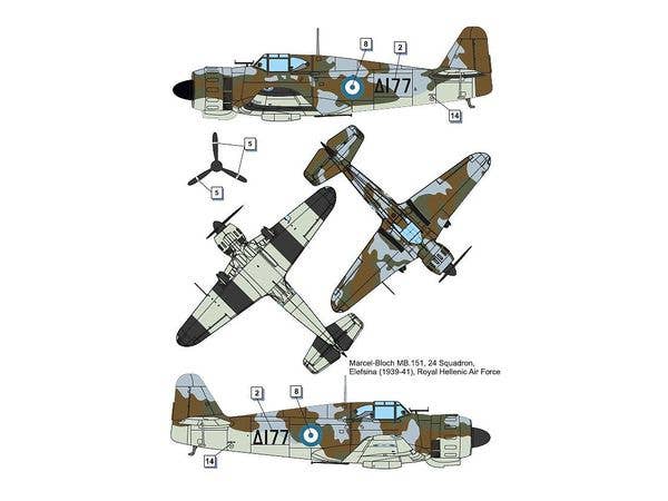 Dora Wings 1/72 Bloch MB.151 foreign service | 4820237050724
