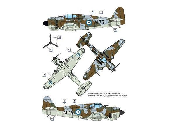 Dora Wings 1/72 Bloch MB.151 foreign service | 4820237050724