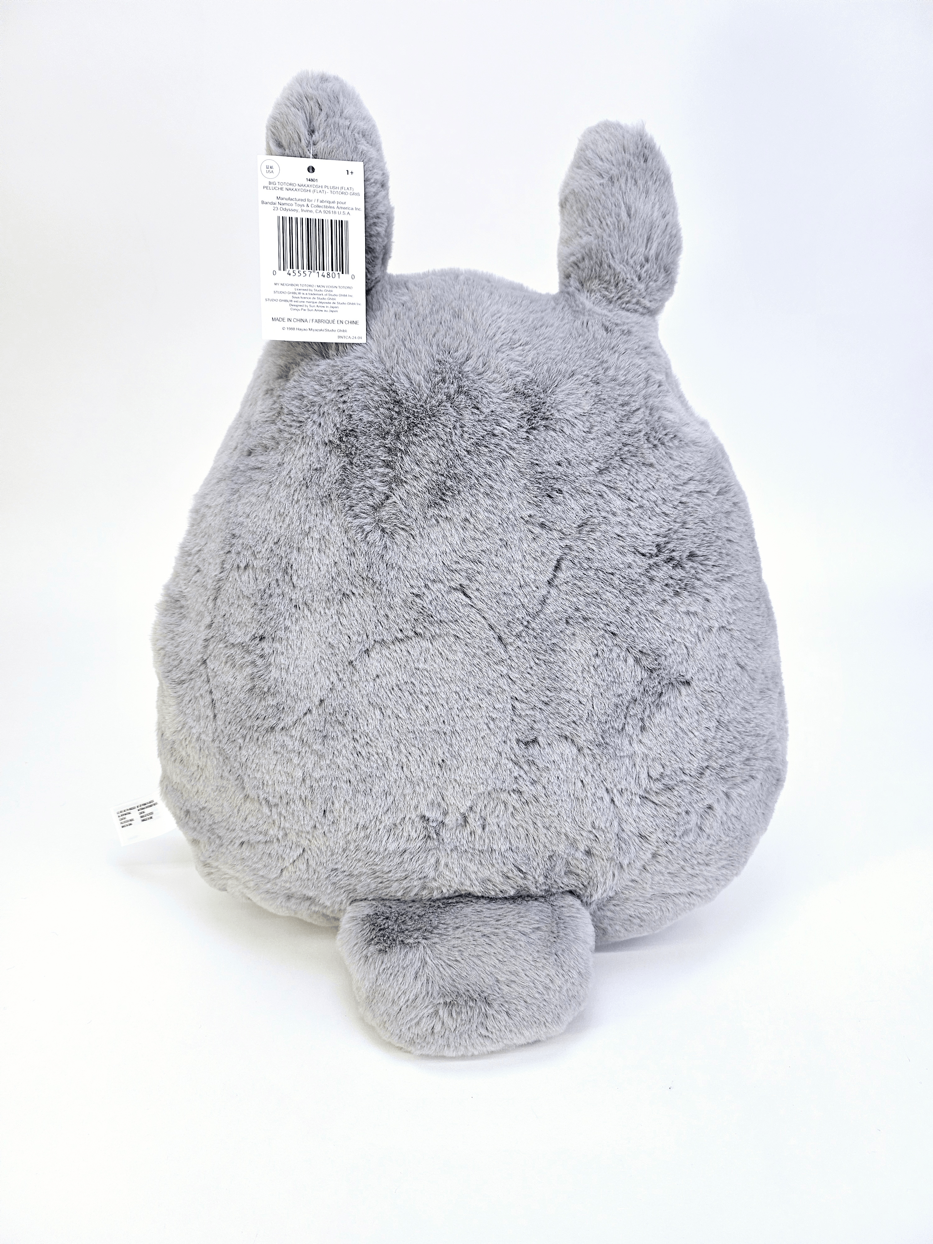 Big Gray Totoro Nakayoshi Plush (Flat) "My Neighbor Totoro" | 0045557148010