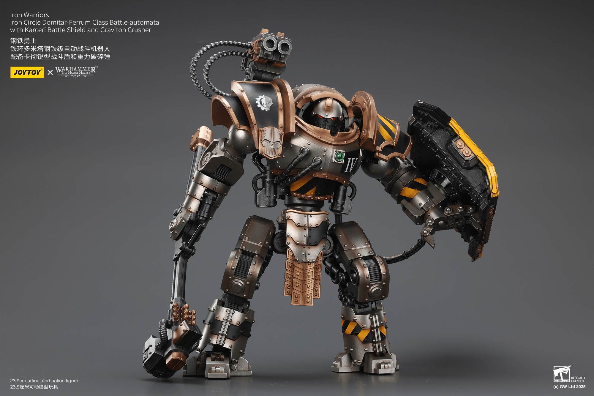 Iron Warriors Iron Circle Domitar-Ferrum Class Battle-automata with Karceri Battle Shield and Graviton Crusher | 6927054402847