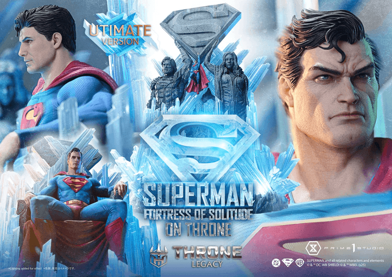 Prime 1 Studio Throne Legacy Superman (Comics) Superman Fortress of Solitude on Throne (Design by Gabriele Dell'Otto) Ultimate Bonus Version | 4582647122162