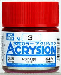 Mr Hobby Acrysion N3 - Red (Gloss/Primary) | 4973028922981