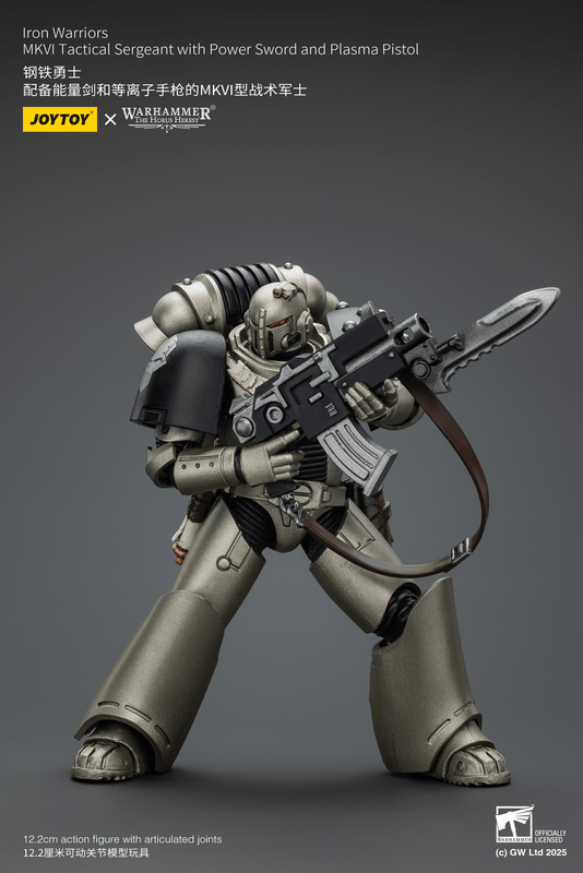 JOYTOY Iron Warriors MKVI Tactical Sergeant with Power Sword and Plasma Pistol