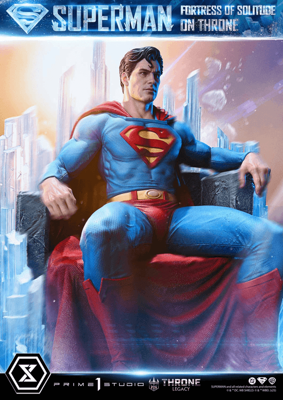 Prime 1 Studio Throne Legacy Superman (Comics) Superman Fortress of Solitude on Throne (Design by Gabriele Dell'Otto) Ultimate Bonus Version | 4582647122162