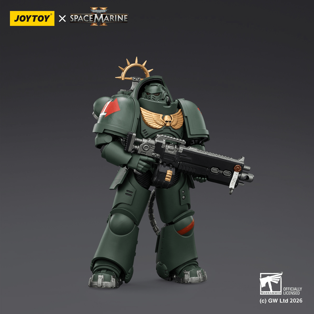 Game Edition Dark Angels Heavy Intercessor with Heavy Bolt Rifle and Bolt Pistol | 6927054403684