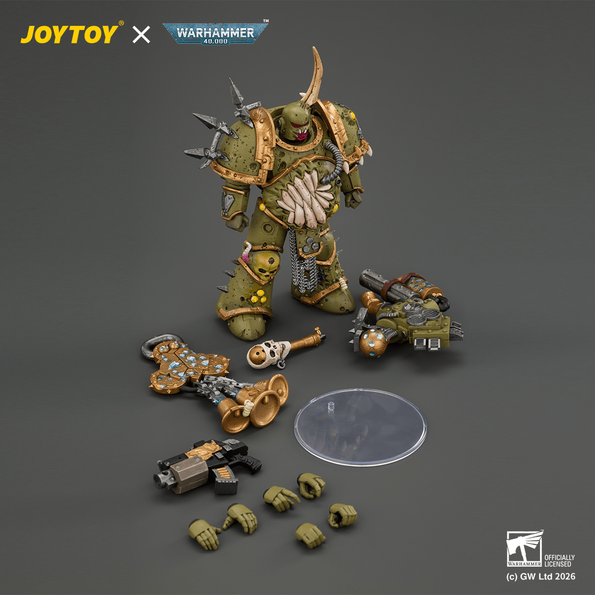 Death Guard Plague Marine 1 with Boltgun and Icon of Despair