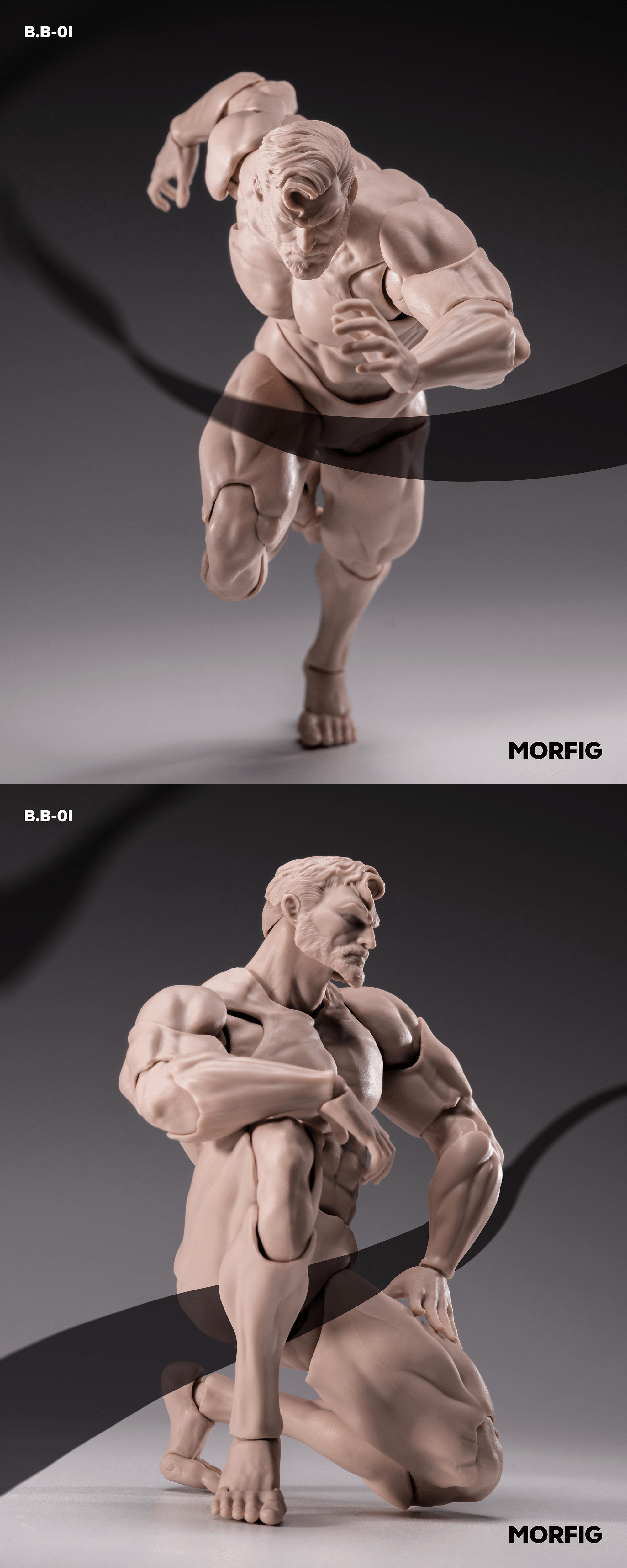 INART- Blank Male Body 1/12 Action Figure (White) | 6972662531915