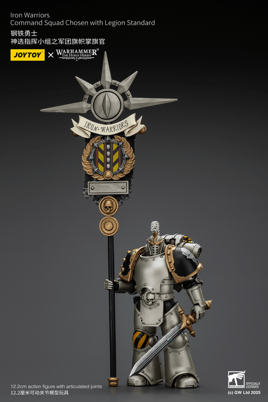 JOYTOY Iron Warriors Command Squad Chosen with Legion Standard