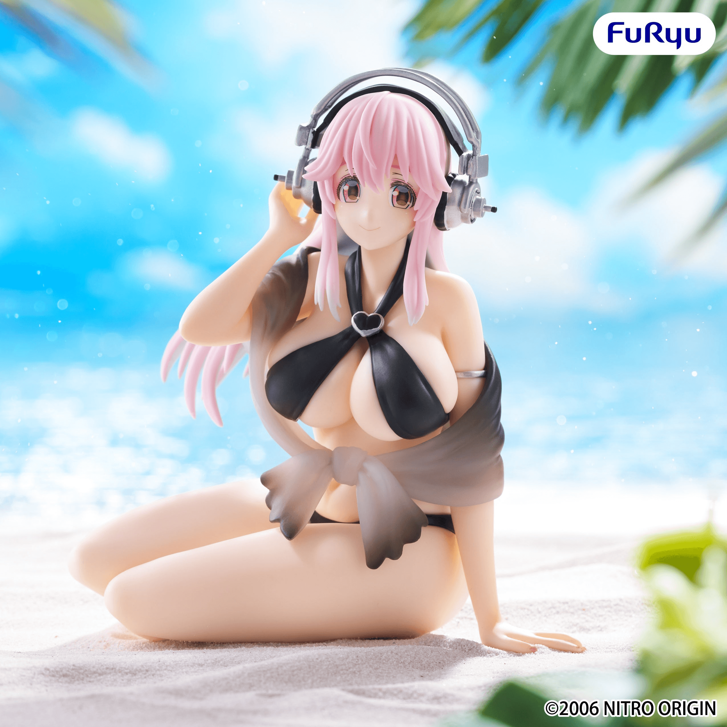SUPER SONICO Noodle Stopper Figure -Swimsuit Black Color ver.- | 4571623513049