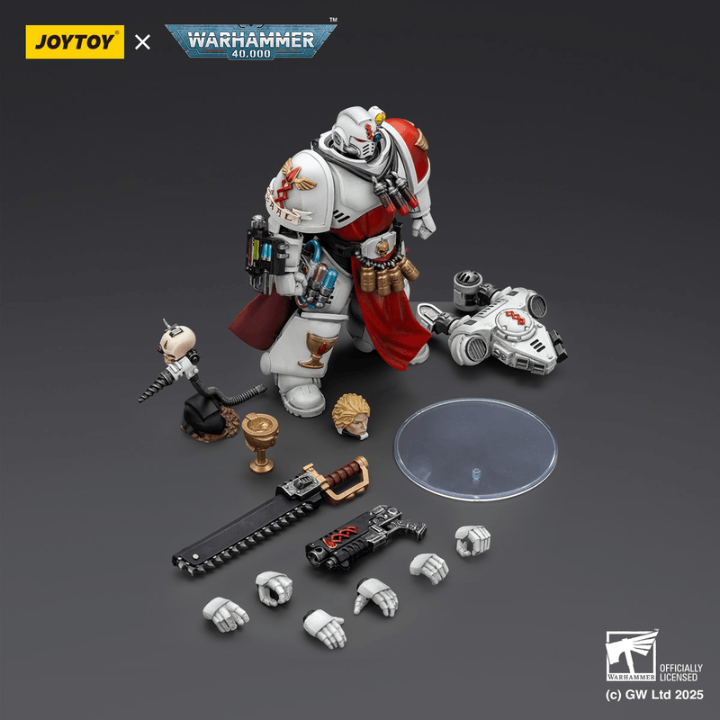 JOYTOY Blood Angels Sanguinary Priest with Heavy bolt pistol, chainsword and narthecium