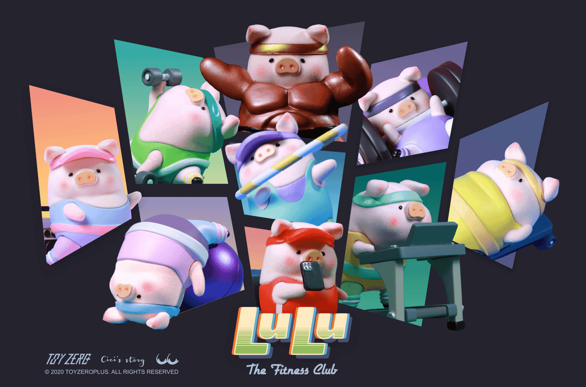 LuLu the Piggy - Fitness Club Series (Blind Box) (Box of 8)