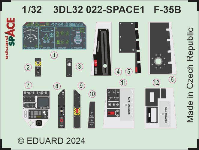 Eduard F-35B SPACE 1/32 for TRUMPETER | 8591437585298
