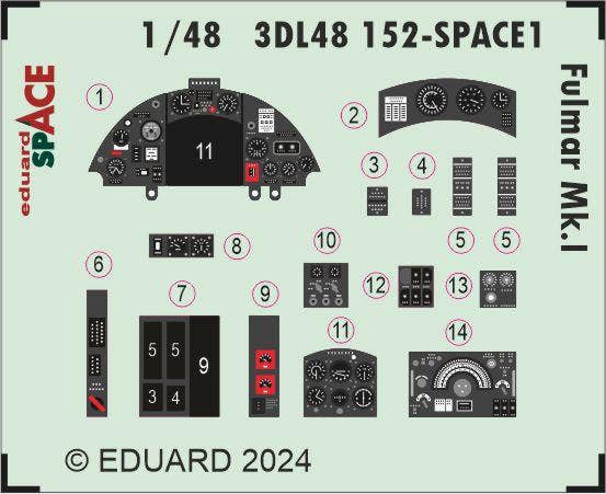 Eduard Fulmar Mk.I SPACE 1/48 for TRUMPETER | 8591437585304