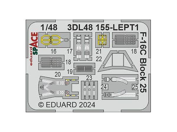 Eduard F-16C Block 25 SPACE 1/48 for TAMIYA | 8591437585335