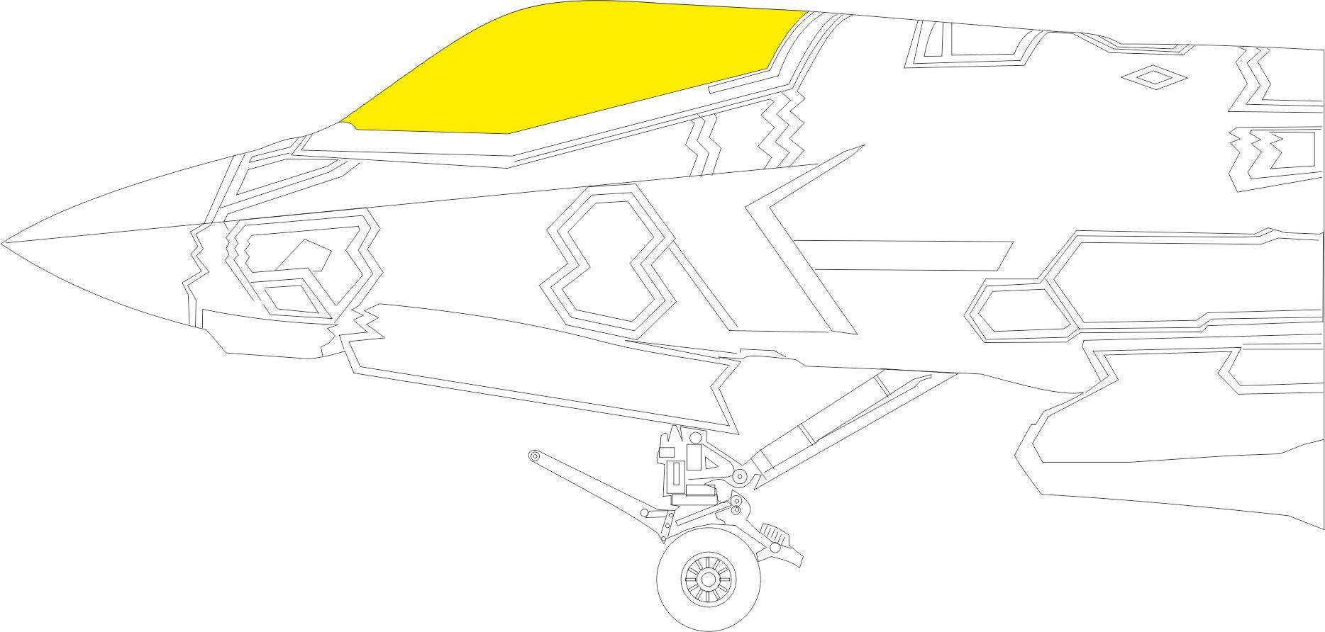Eduard F-35B 1/32 Mask for TRUMPETER | 8591437584833