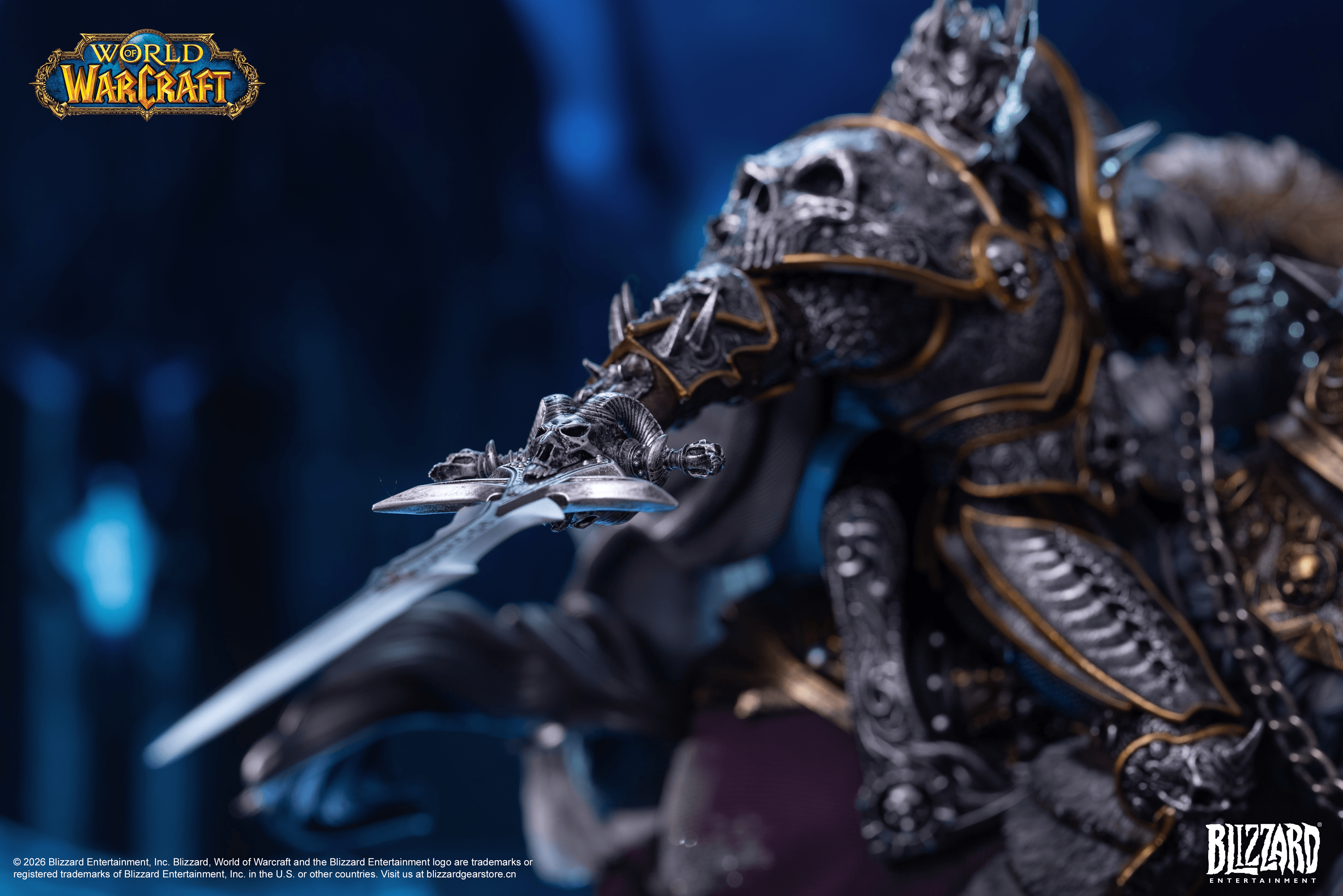 Blizzard World of Warcraft® The Lich King & Invincible 14-Inch Premium Statue