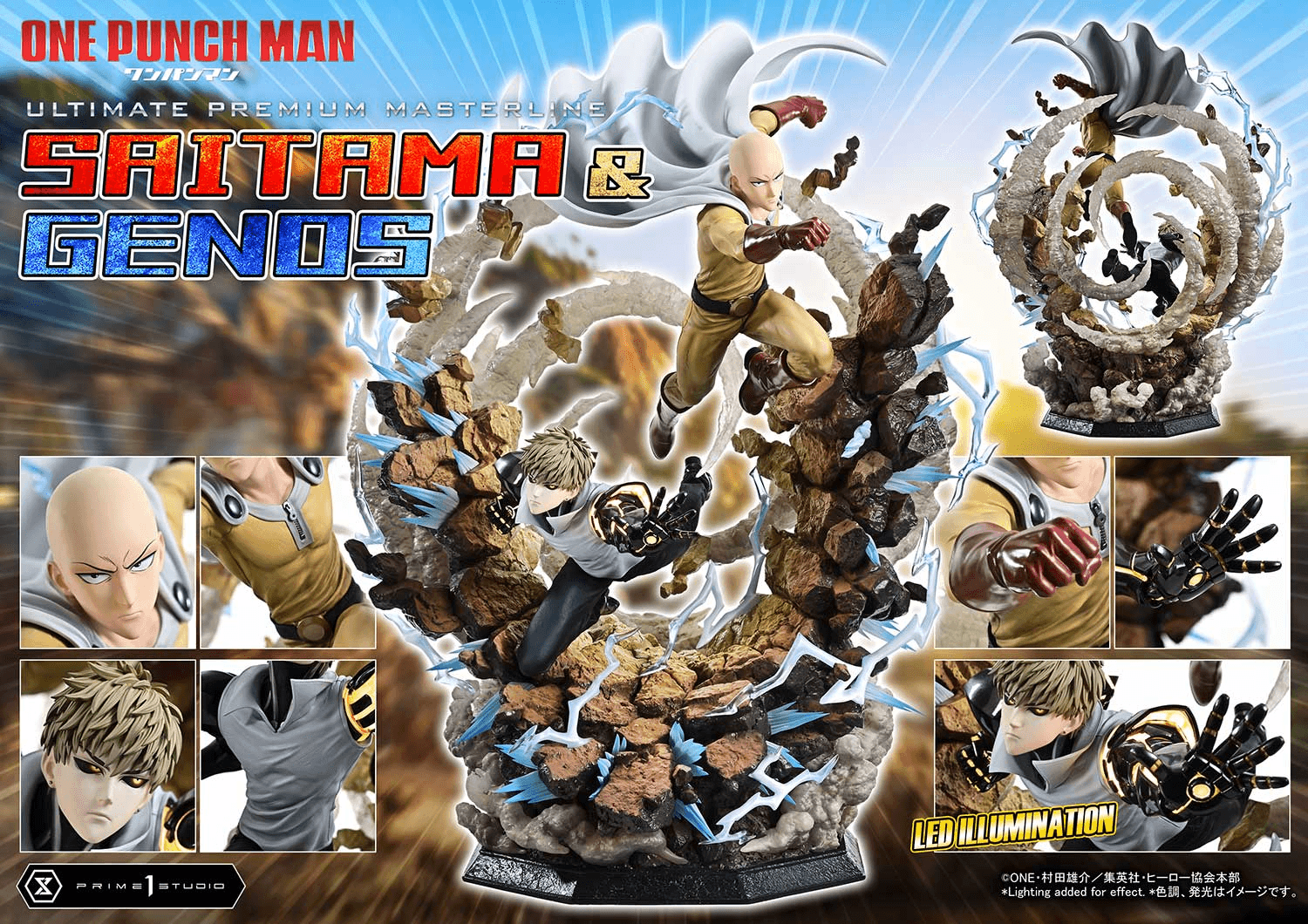 Ultimate Premium Masterline One-Punch Man Saitama & Genos Statue