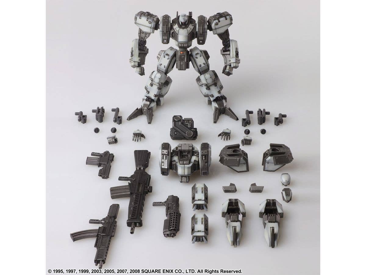 SQUARE ENIX FRONT MISSION STRUCTURE ARTS 1/72 Scale Plastic Model Kit Series Vol 4 ZENITH DV WHITE COLOR VARIANT 4 Unit Set | 4988601365437
