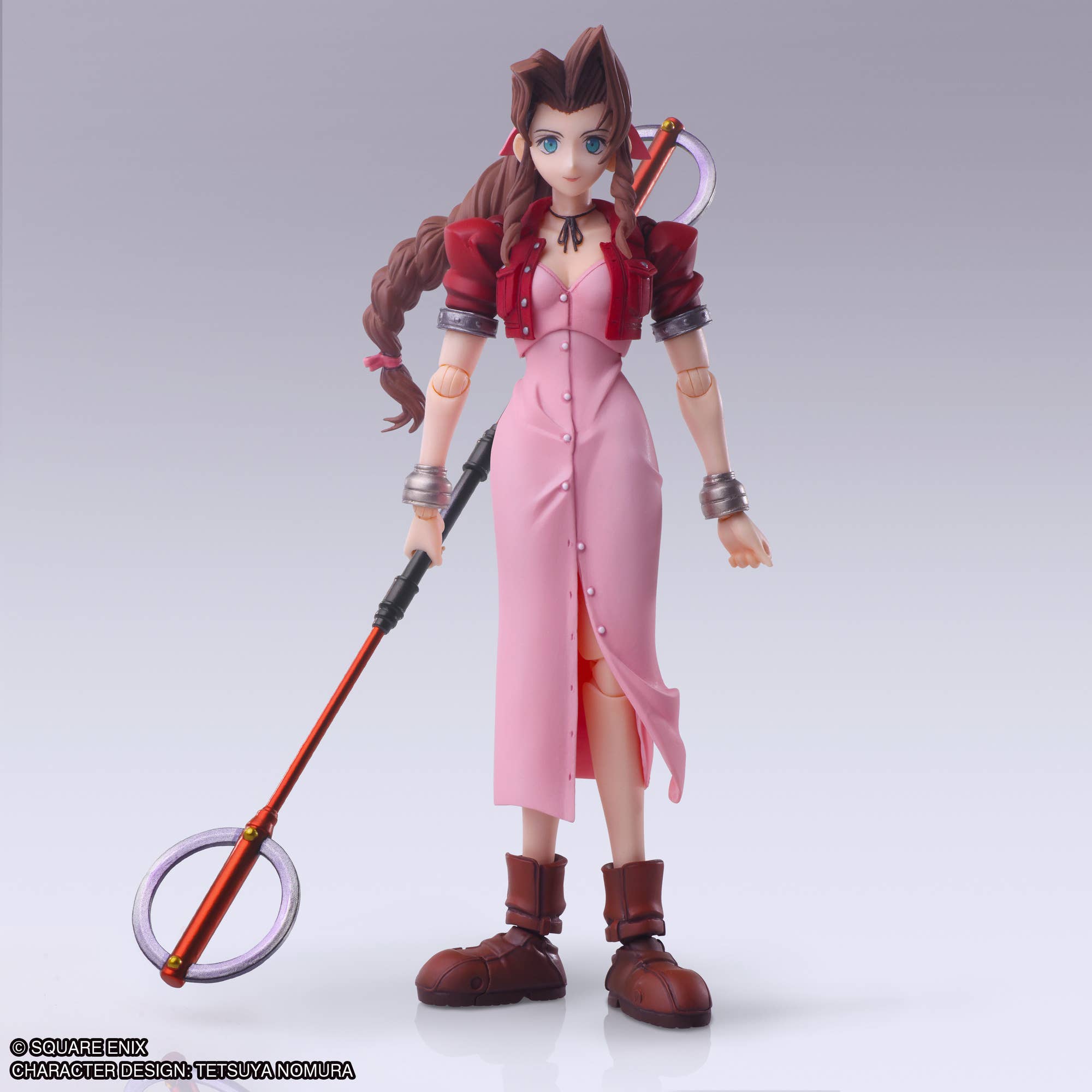 FINAL FANTASY VII BRING ARTS Action Figure - AERITH GAINSBOROUGH Mythril Rod Ver. | 4988601393584