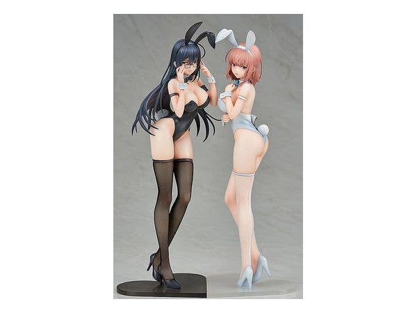 ENSOUTOYS Black Bunny Aoi and White Bunny Natsume 2 Figure Set | 4580416924863