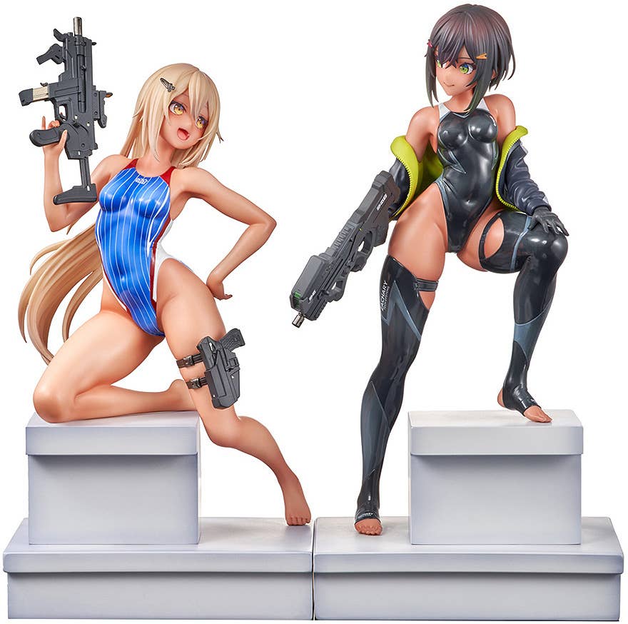 ENSOUTOYS ARMS NOTE Swim Team Bucho-chan and Kohai-chan Set | 4580416926911