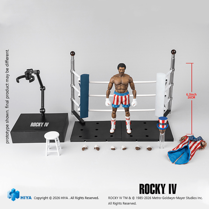 1/12 Scale 6 Inch Rocky IV Apollo Action Figure | 6957534204760