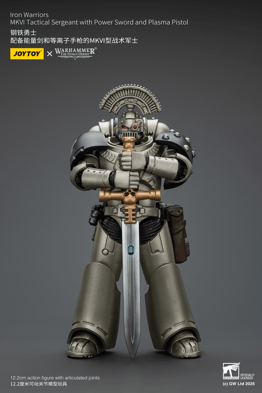 JOYTOY Iron Warriors MKVI Tactical Sergeant with Power Sword and Plasma Pistol