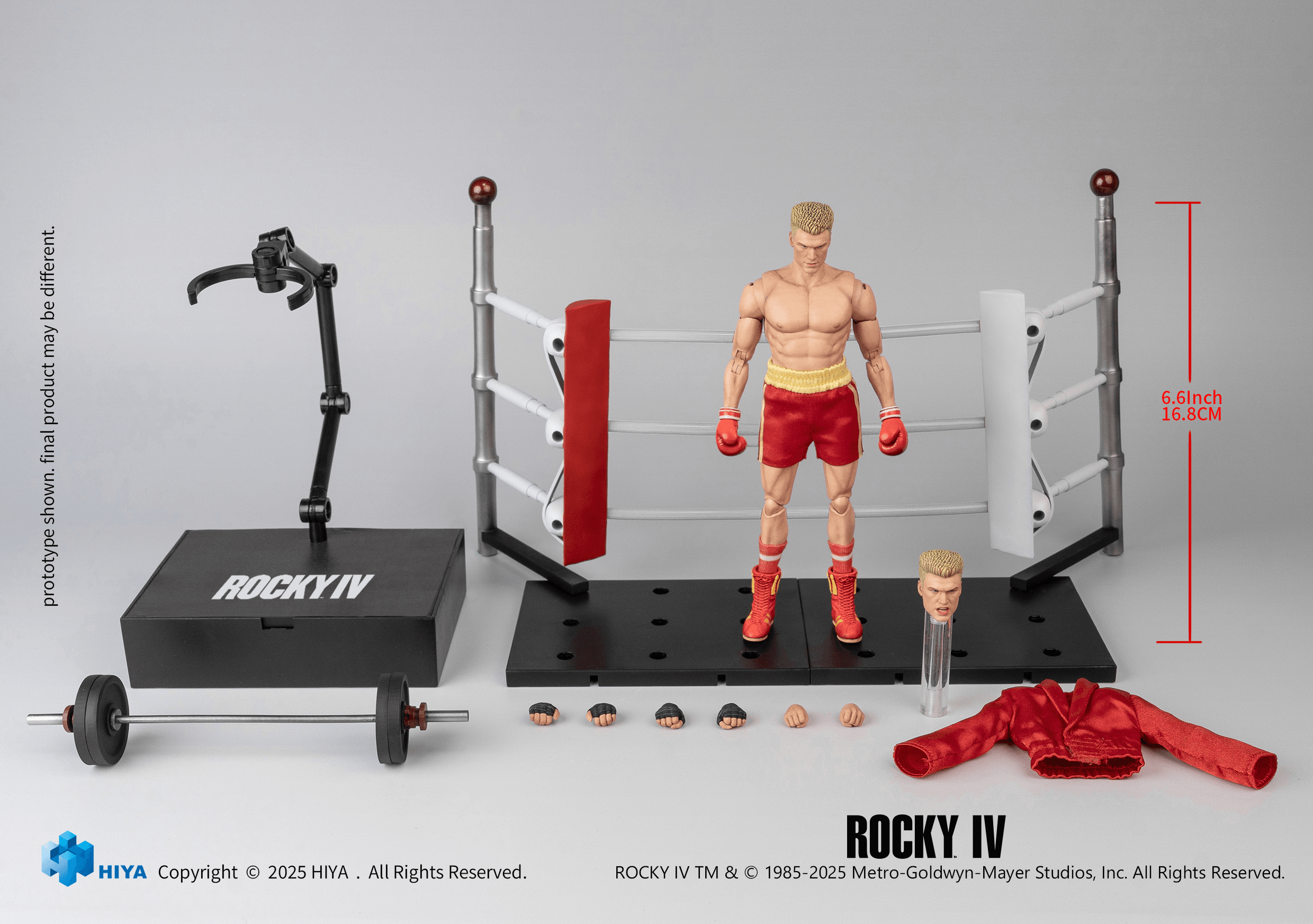 HIYA Exquisite Super Series 112 Scale 6 Inch Rocky IV Ivan Action Figure | 6957534205224